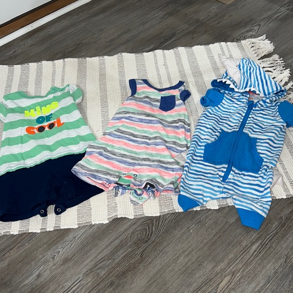 Set of 4 boys romper - Picture 2 of 4